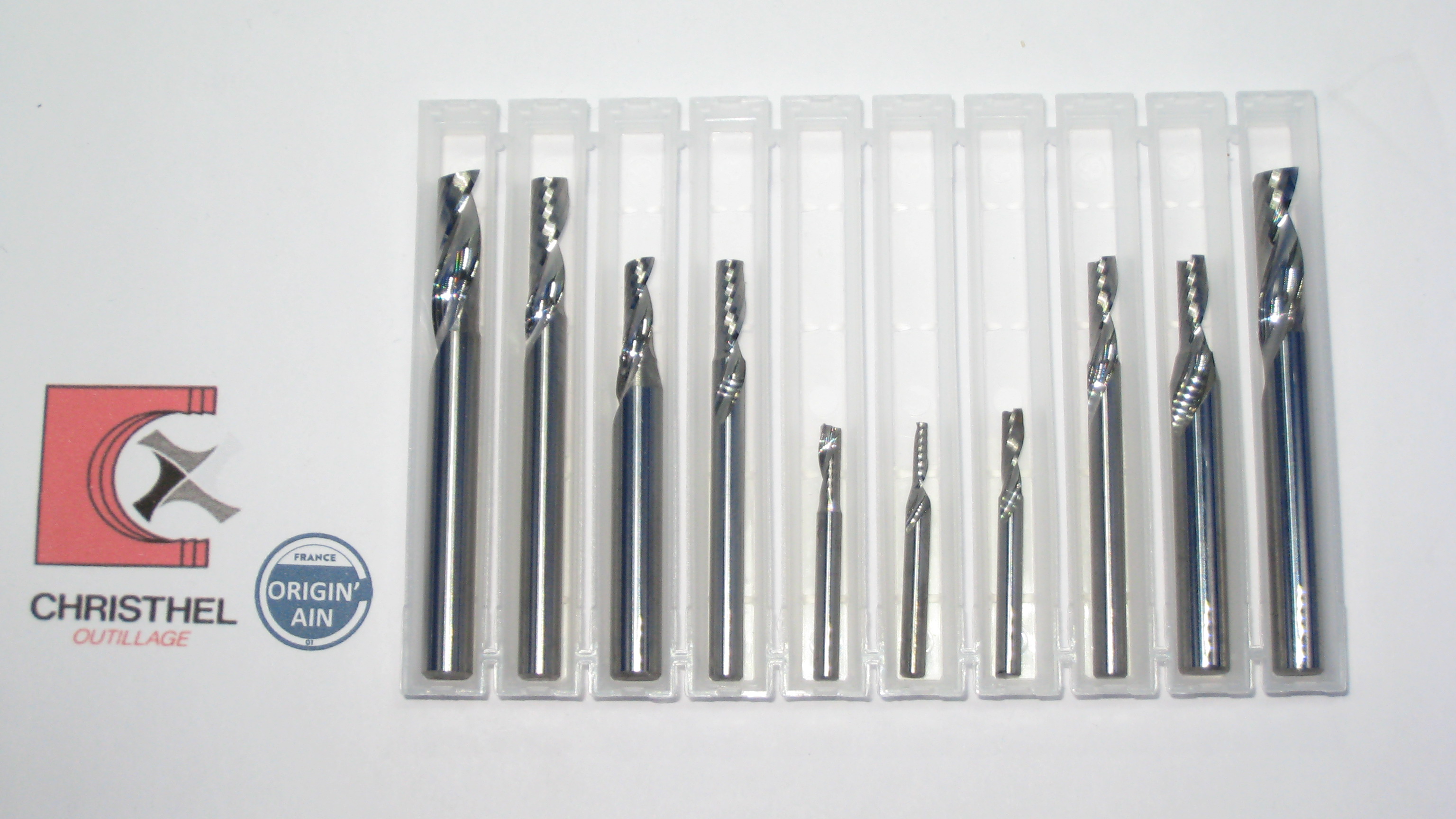 LOT DE 10 FRAISES CW ALU/PVC/BOIS/COMPOSITE/GRAVAGE KITCHRISTHEL